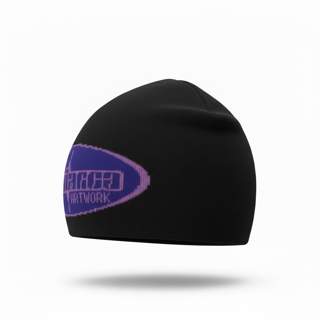 Onsra Reversible High-Contrast Classic Beanie