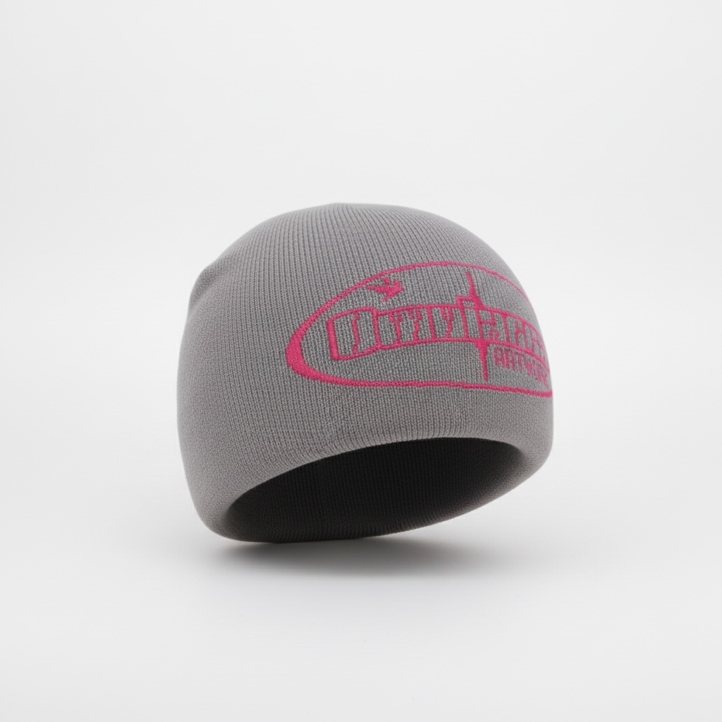 Onsra Reversible Modern Grayscale Beanie